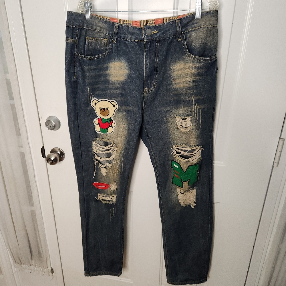 Men's UnNamed‎ Brand Patch Jeans  Size 36